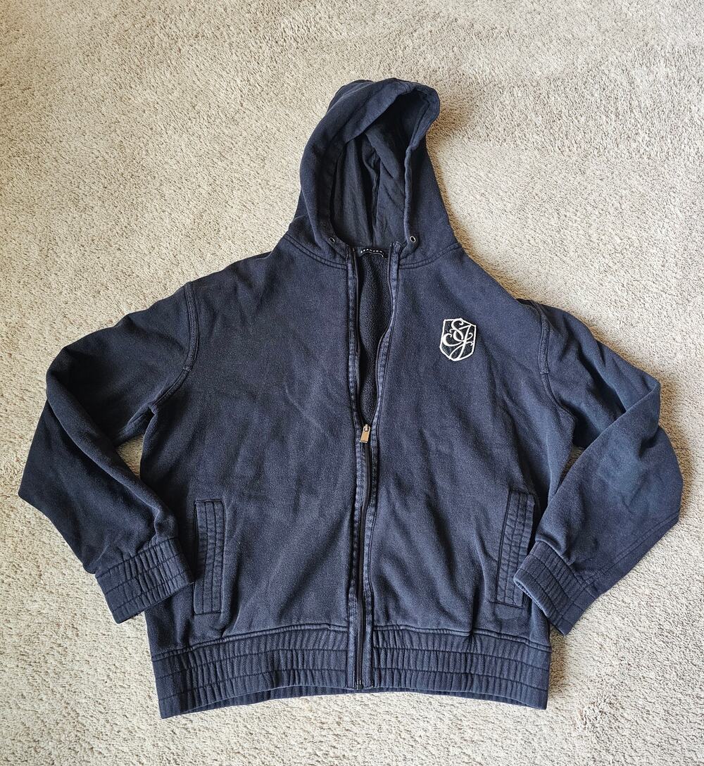 Sean John Hooded Jacket Mens 2XL Heavy Weight Black